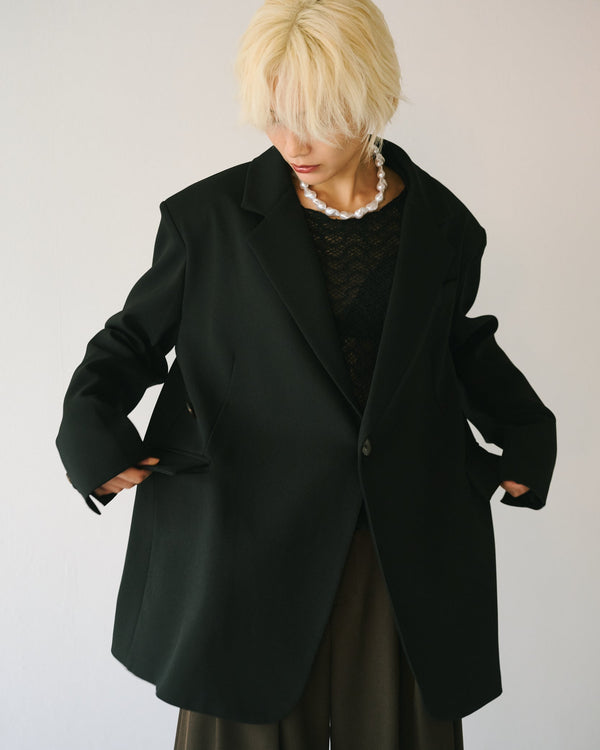 メッシュニットロングトップス