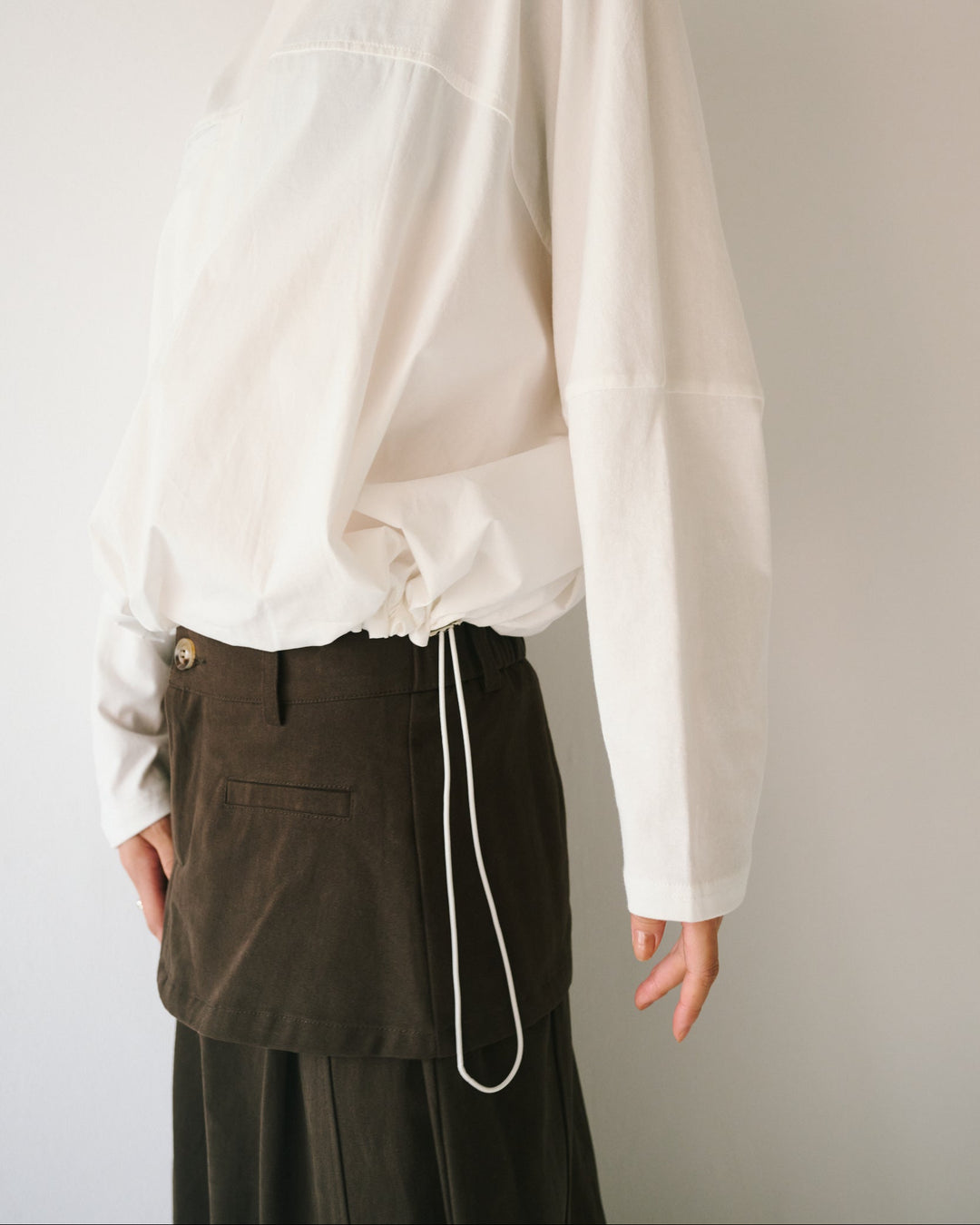 スカートレイヤードパンツ