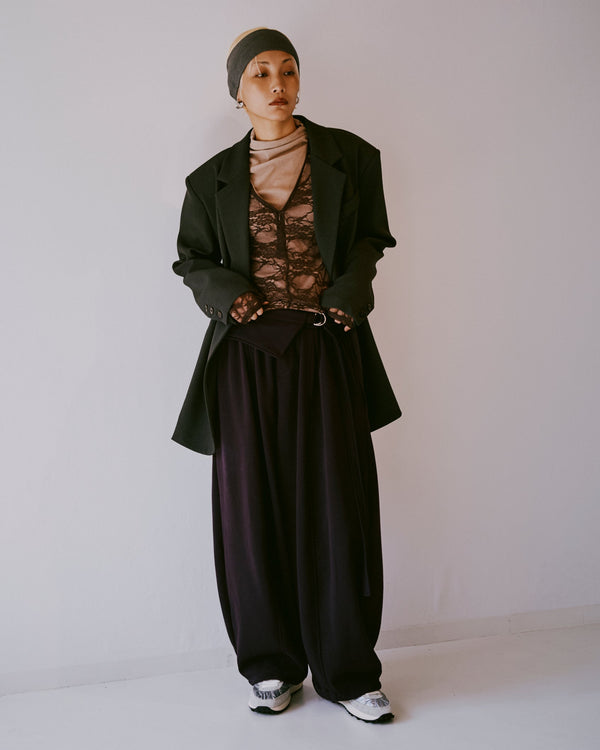 フラップベルトスウェットパンツ