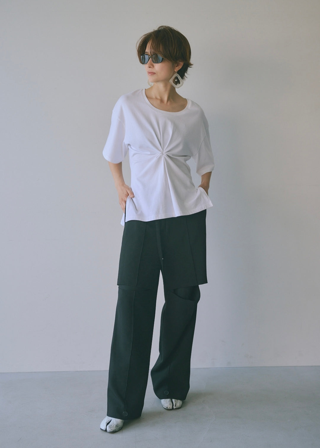 ウエストタックTシャツ