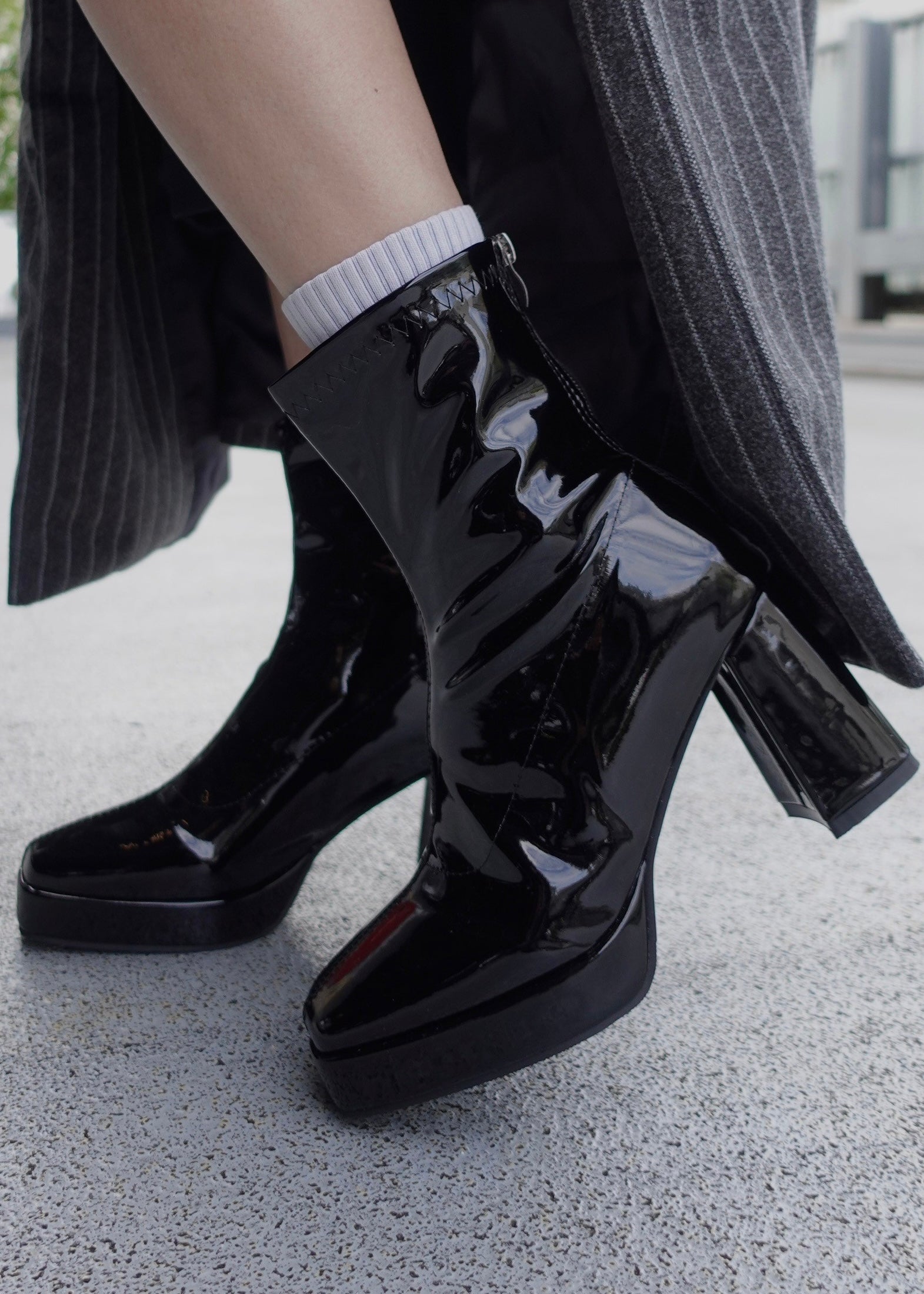 極美品】⭐︎miumiu⭐︎ソックスブーツ⭐︎22.5cm⭐︎黒 【公式通販】