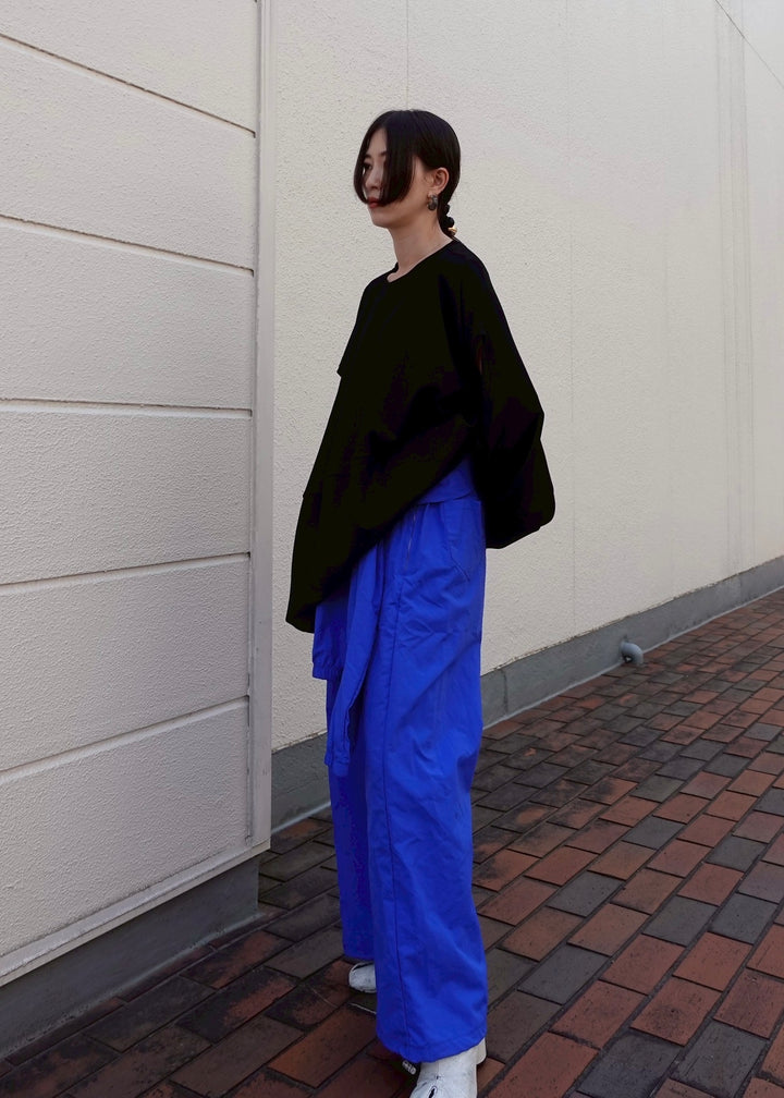 ウエストレイヤードナイロンパンツ