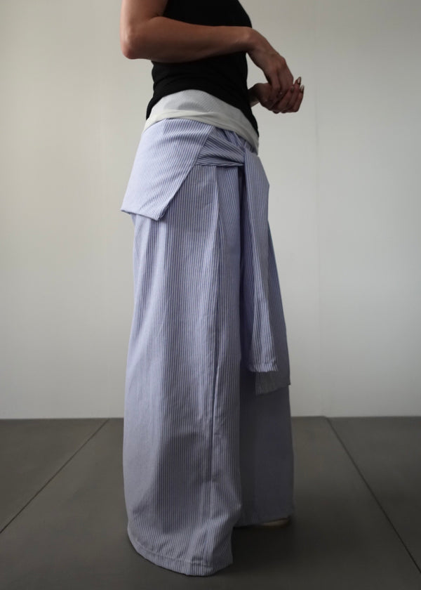 レイヤードストライプパンツ