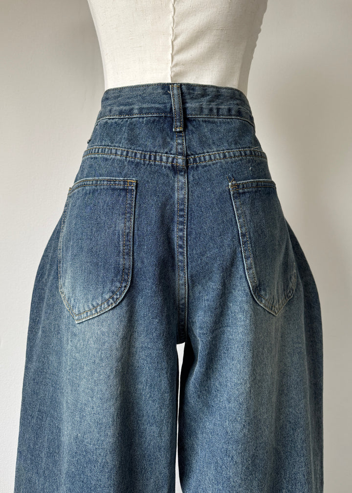 コクーンワイドデニムパンツ
