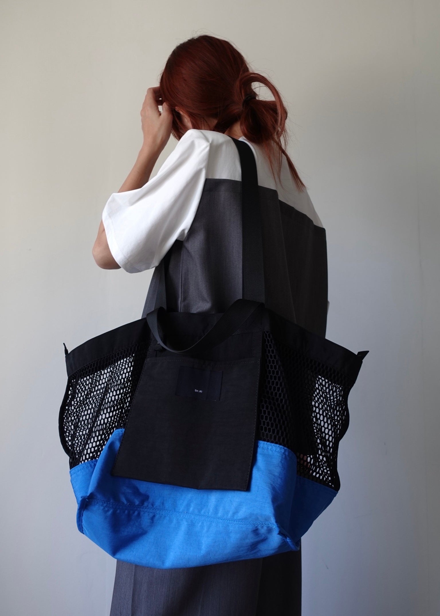 美品◆ショートトップス　PONCHO SILHOUETTE JERSEY TOP Ombre Burnout Poncho Top | Leebe