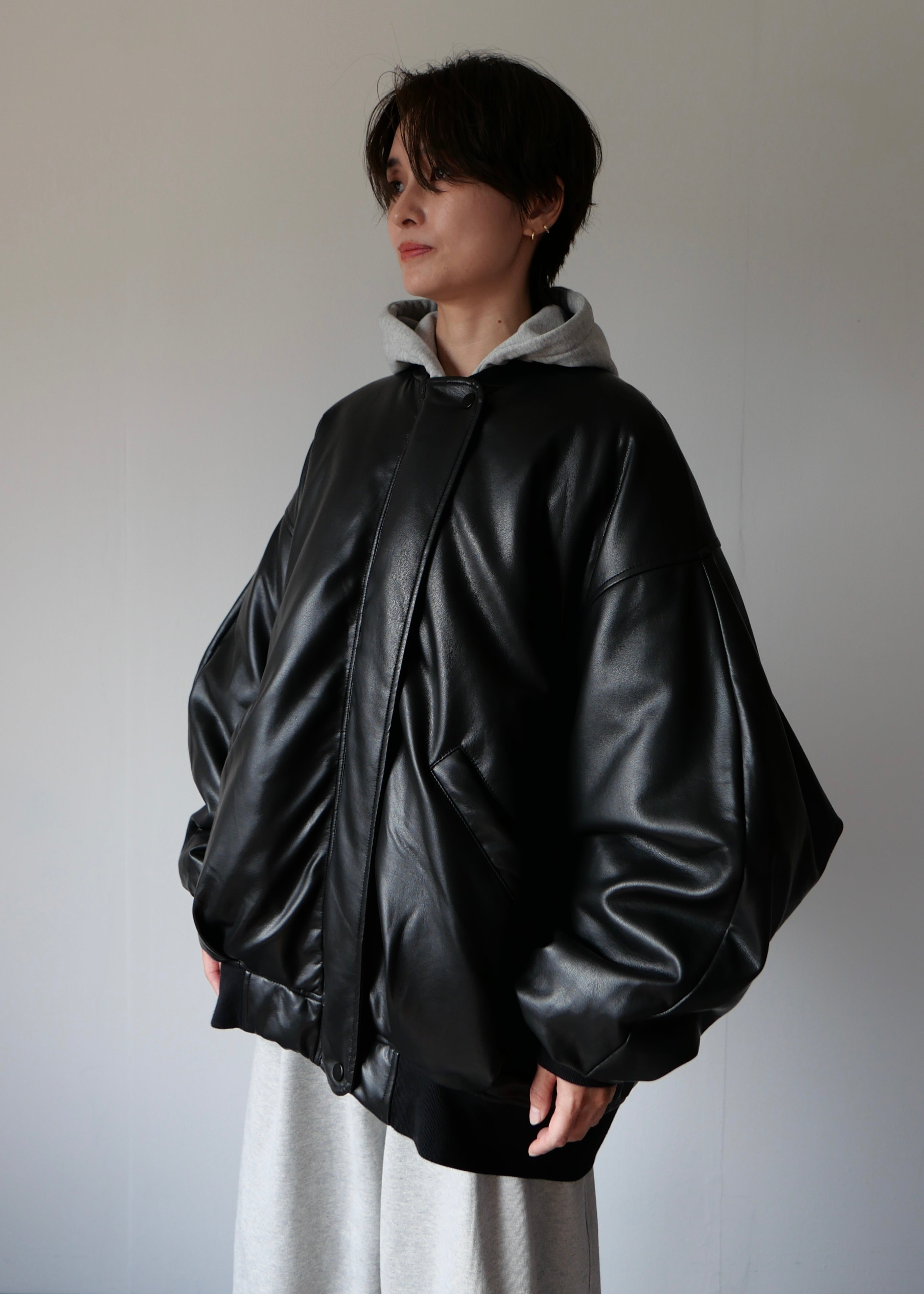 リバーシブルオーバーブルゾン-BLACK- – SH_KI