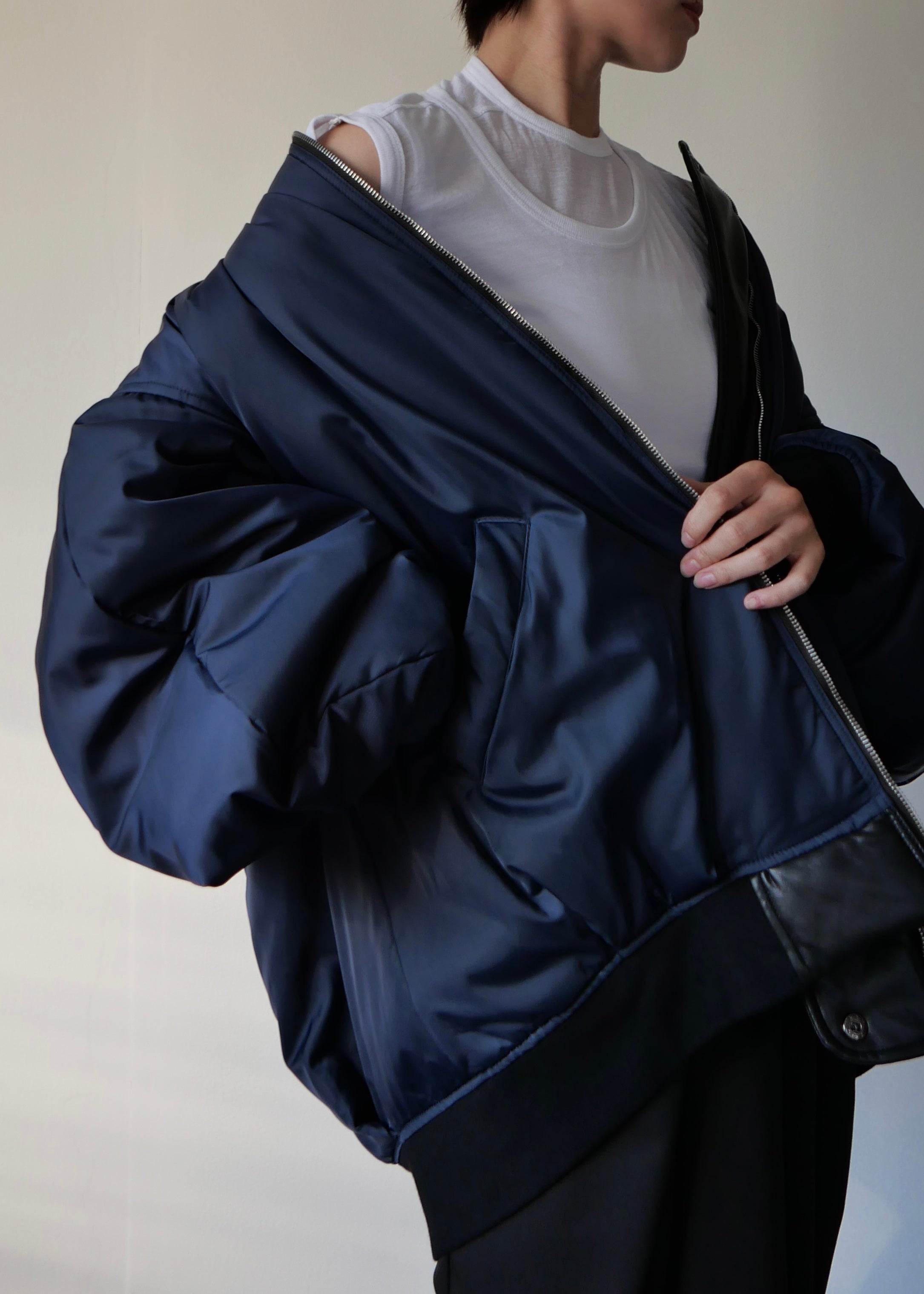 リバーシブルオーバーブルゾン-BLACK- – SH_KI