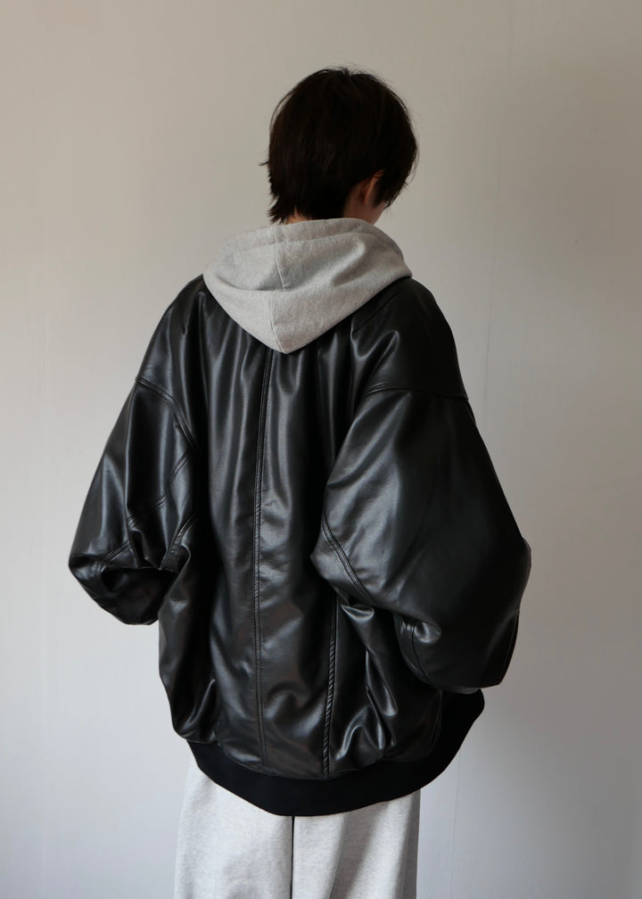 リバーシブルオーバーブルゾン-BLACK-