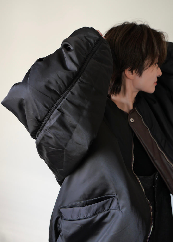 リバーシブルオーバーブルゾン-BROWN-