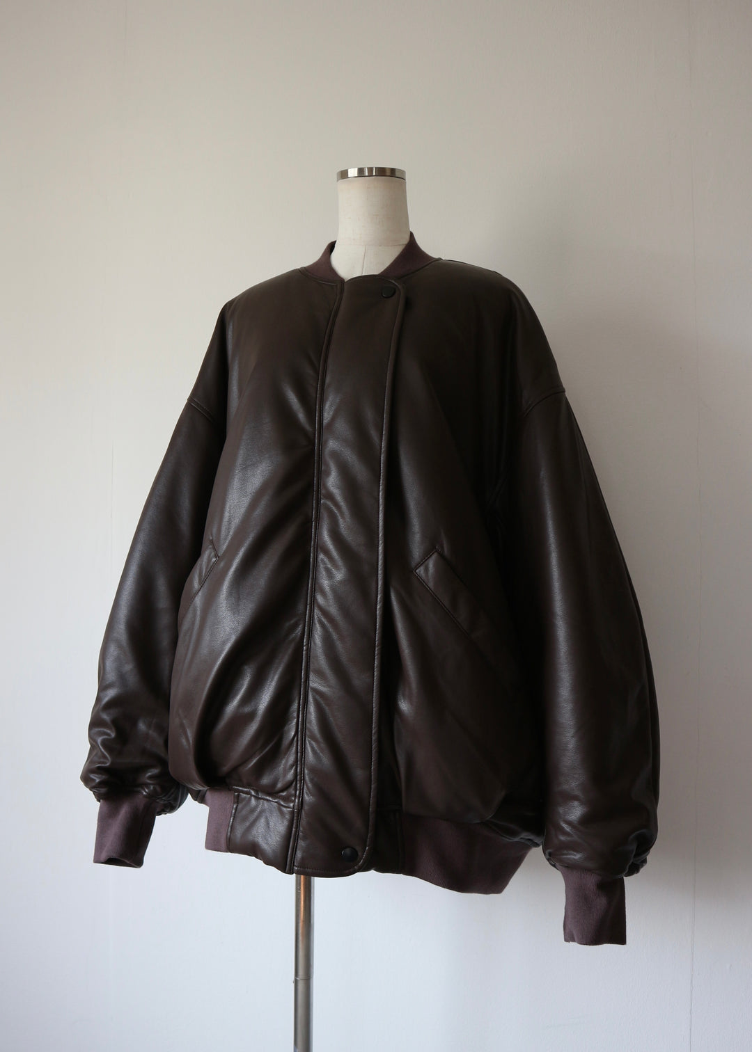リバーシブルオーバーブルゾン-BROWN-