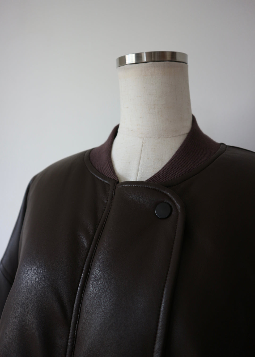 リバーシブルオーバーブルゾン-BROWN-