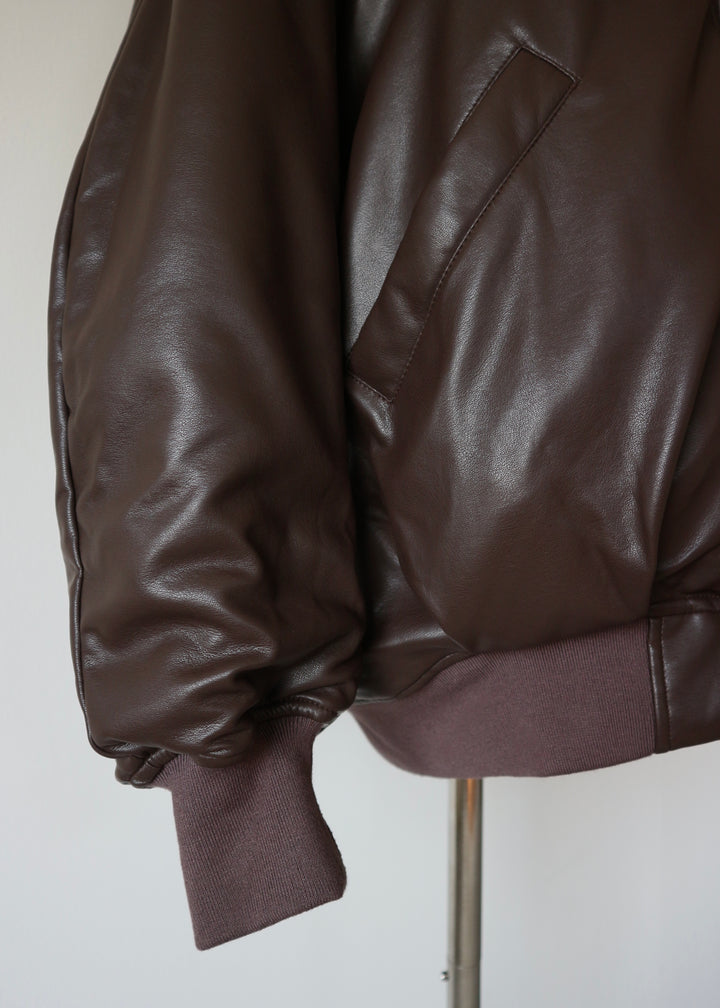 リバーシブルオーバーブルゾン-BROWN-