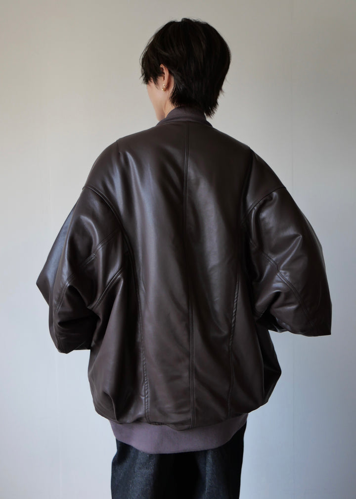 リバーシブルオーバーブルゾン-BROWN-