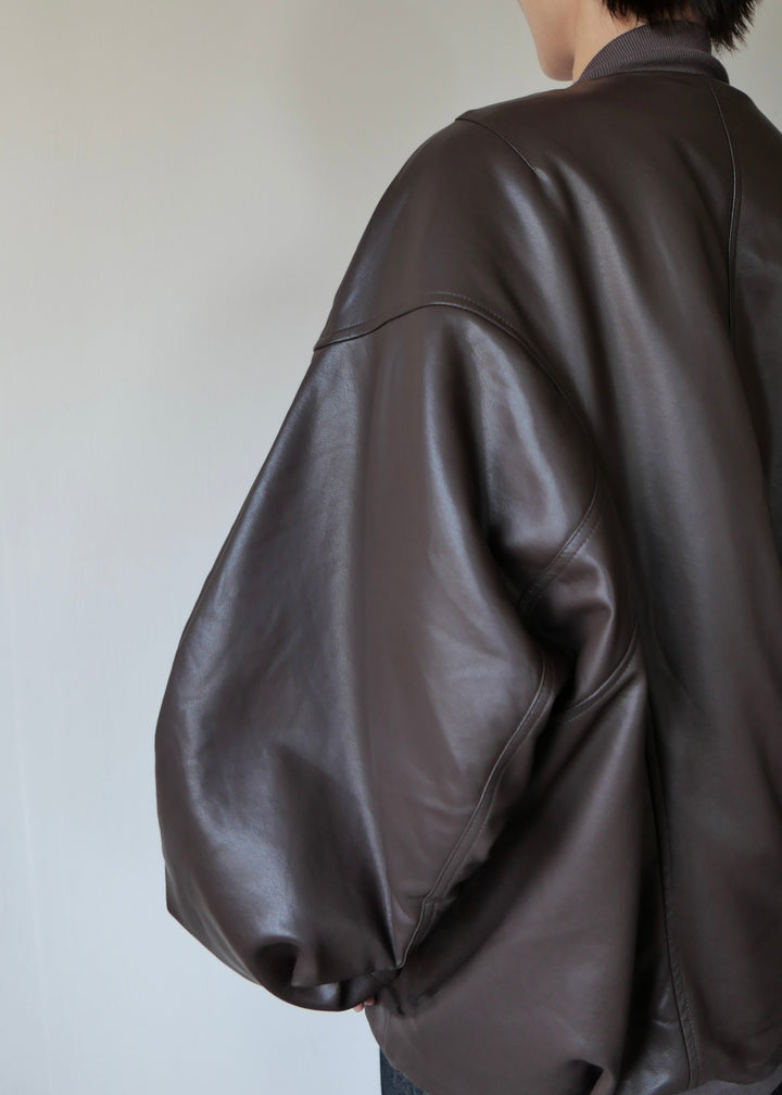 リバーシブルオーバーブルゾン-BROWN-