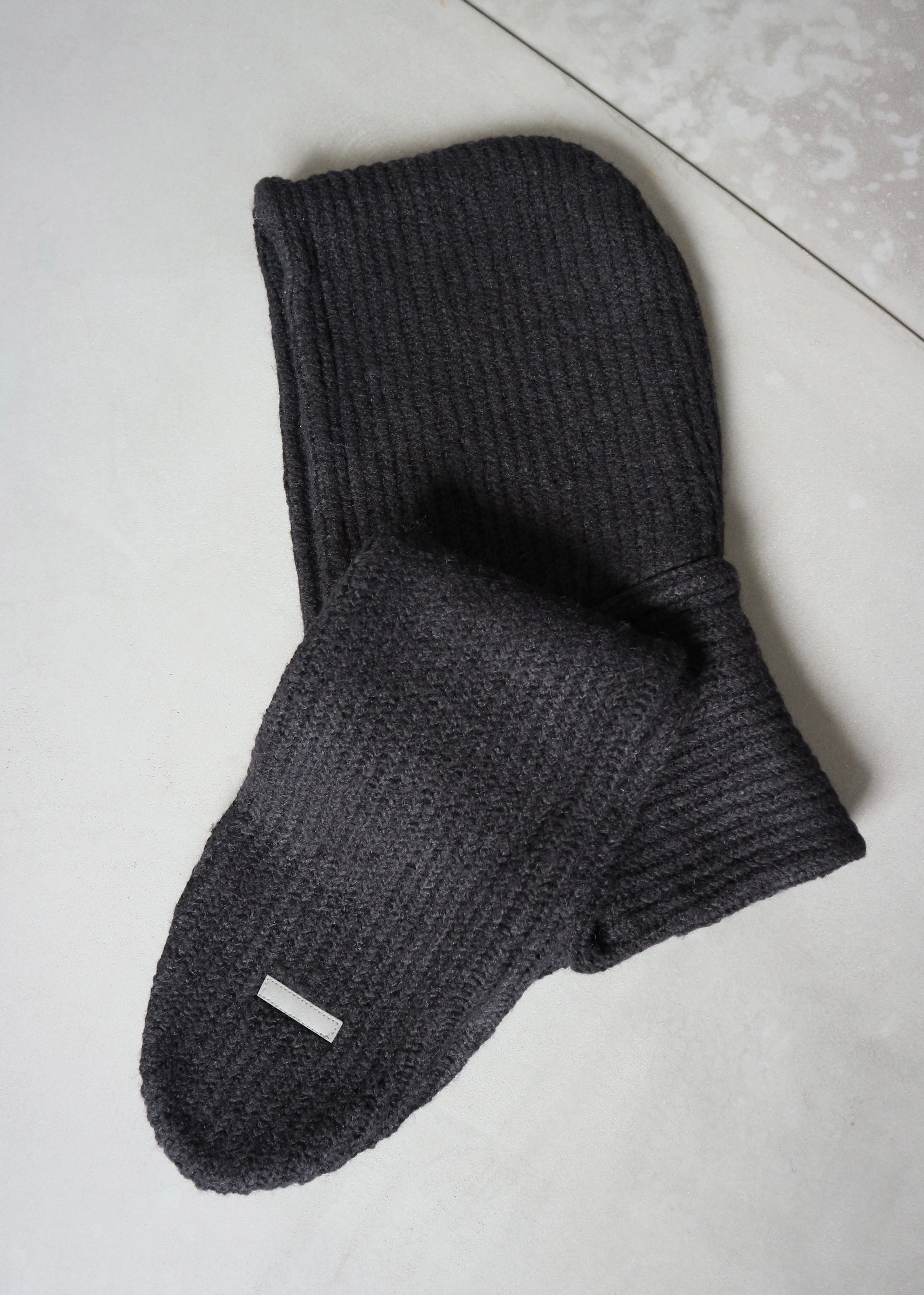 フードマフラー付きショートジャケット-BLACK- – SH_KI