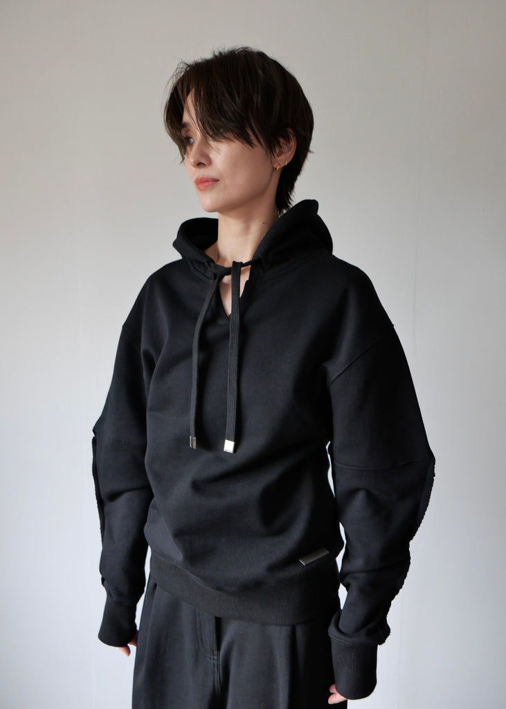 コクーンスリーブスウェットトップス-BLACK- – SH_KI