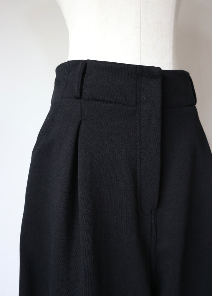 2WAYコクーンスウェットパンツ-BLACK-