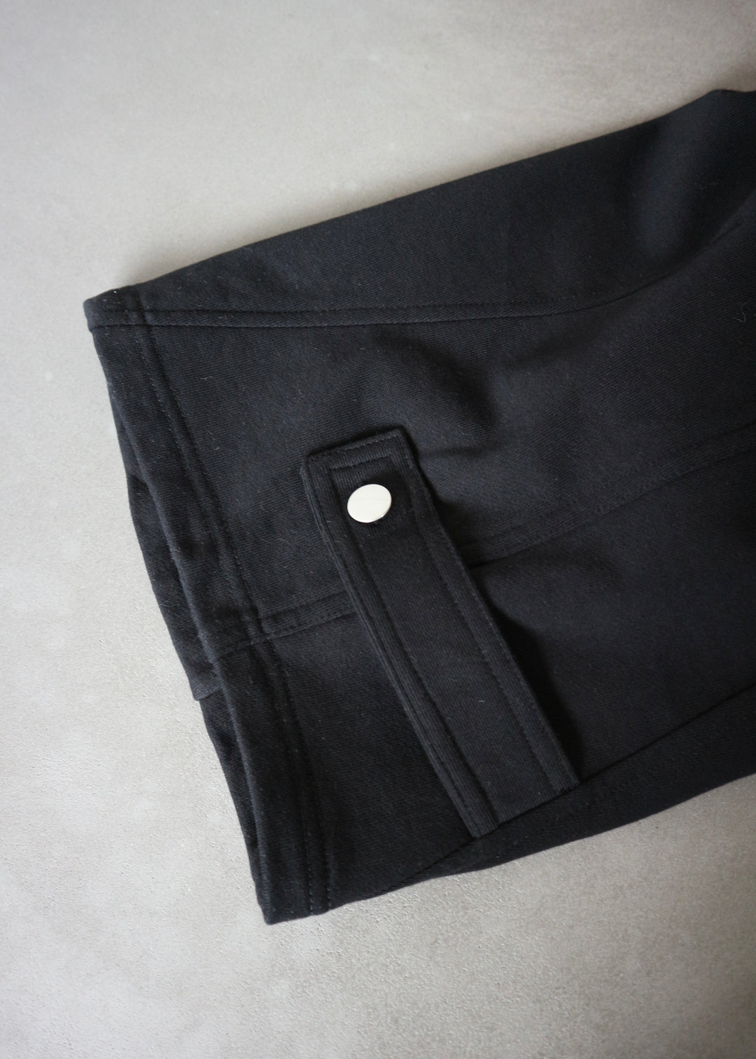 2WAYコクーンスウェットパンツ-BLACK-