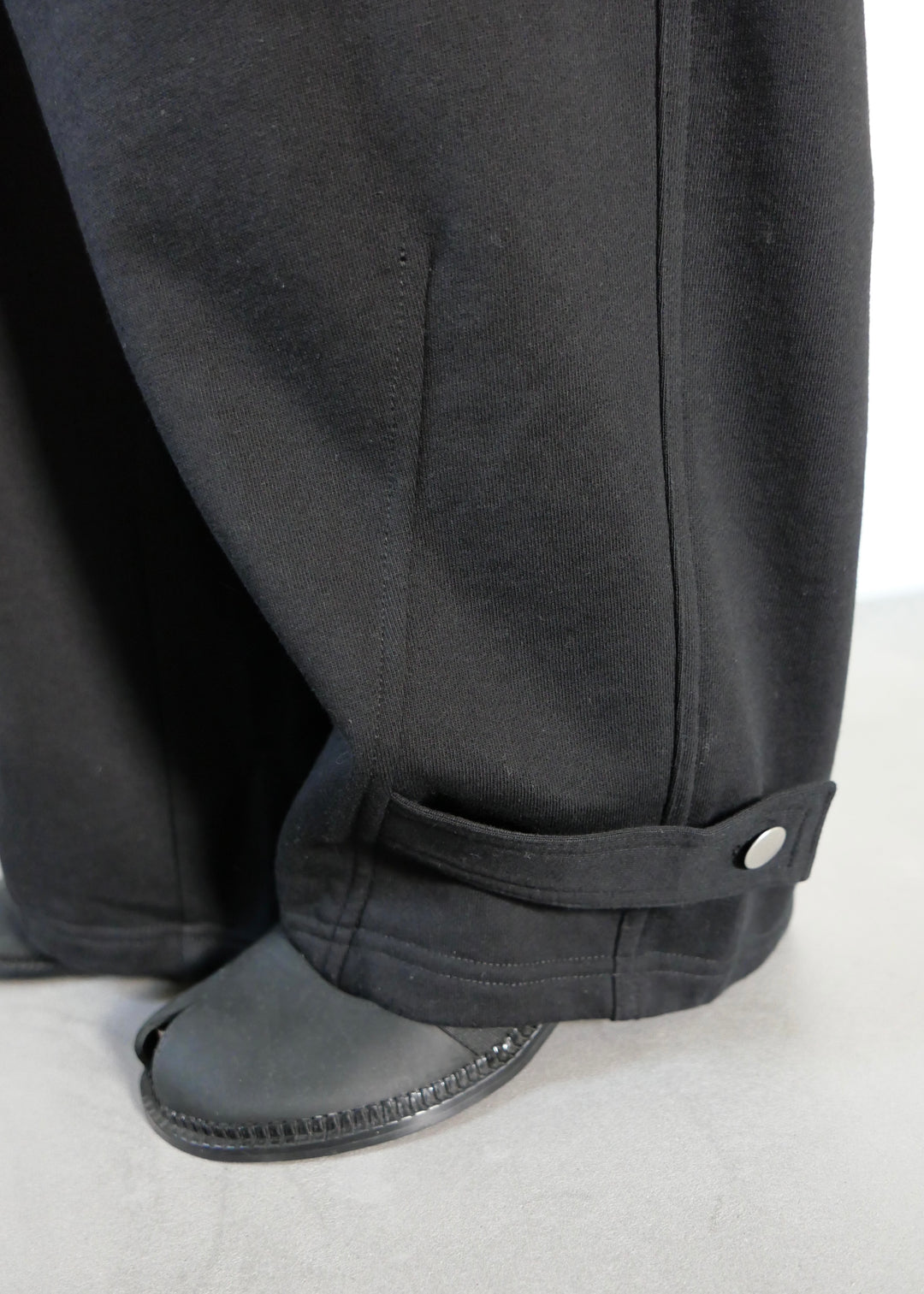 2WAYコクーンスウェットパンツ-BLACK-