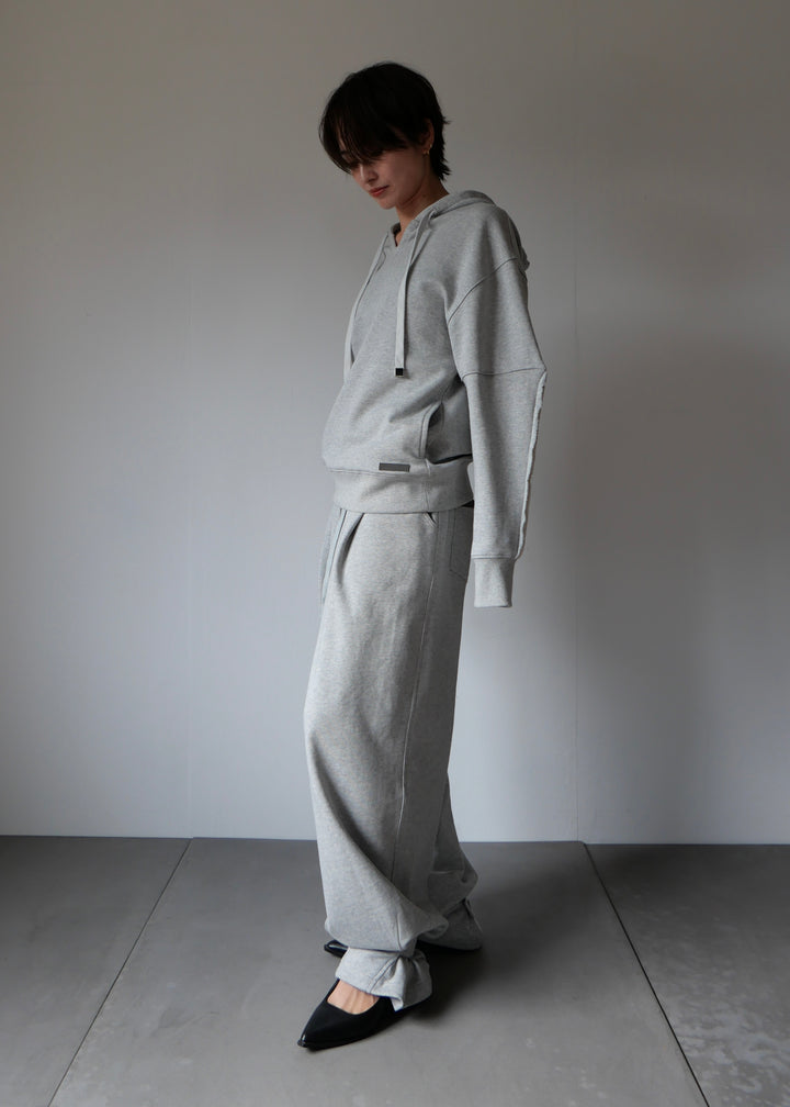 2WAYコクーンスウェットパンツ-GREY-