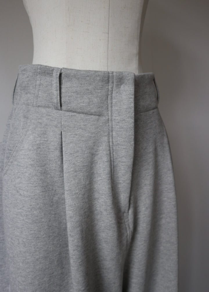 2WAYコクーンスウェットパンツ-GREY-