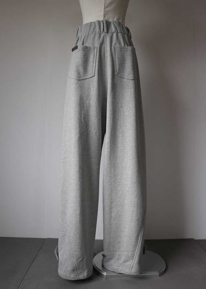 2WAYコクーンスウェットパンツ-GREY-