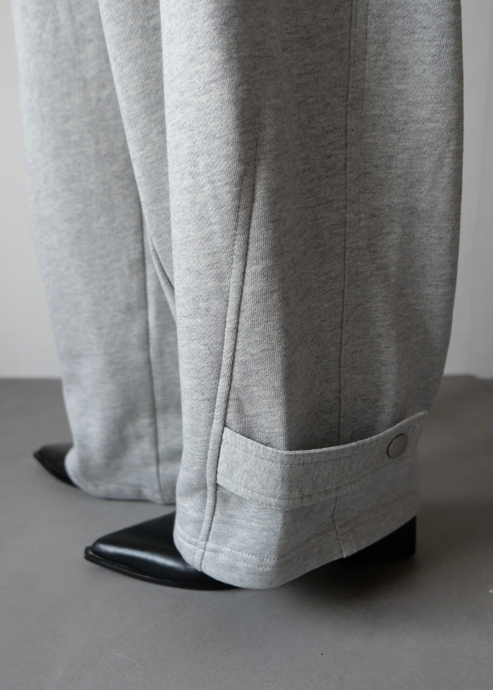 2WAYコクーンスウェットパンツ-GREY-