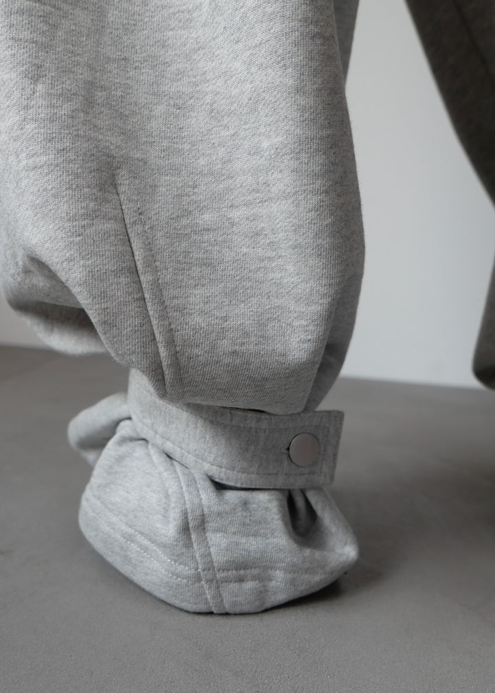 2WAYコクーンスウェットパンツ-GREY-