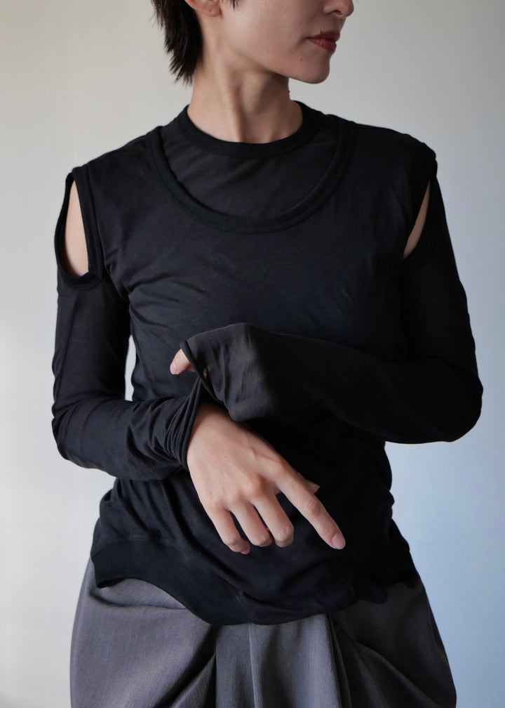 MANYWAYレイヤードトップス