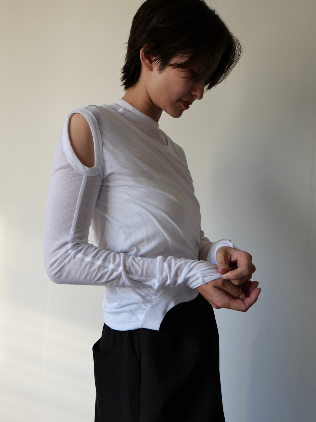 MANYWAYレイヤードトップス