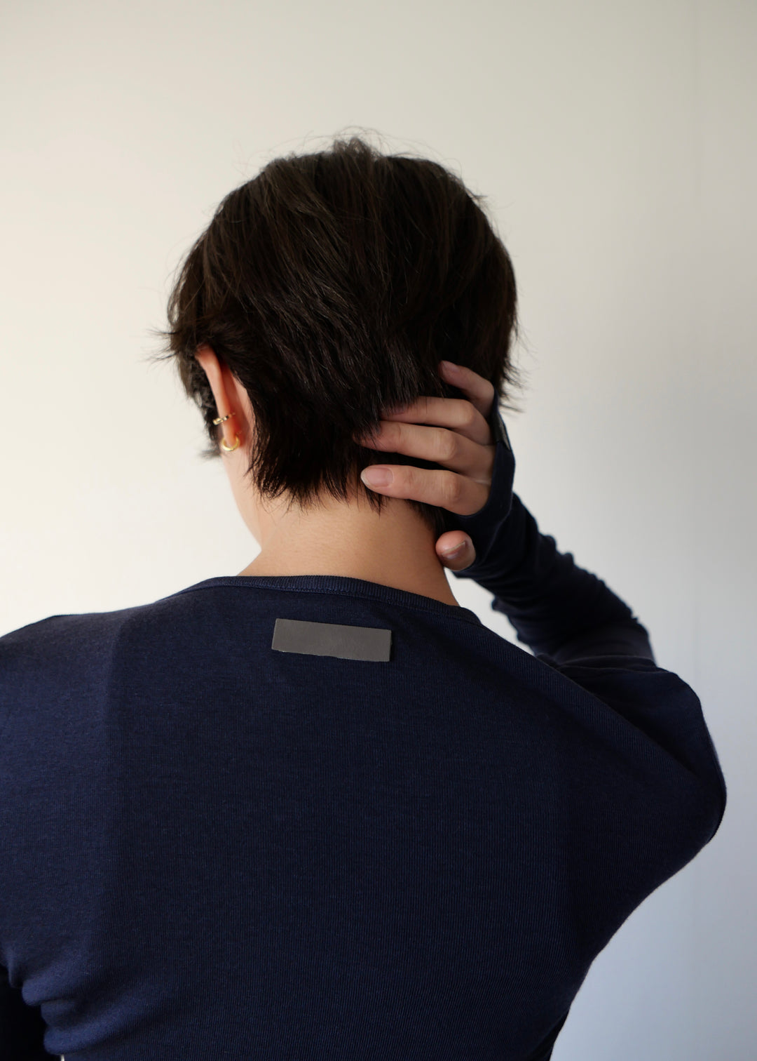 ヘンリーネックレイヤードトップス