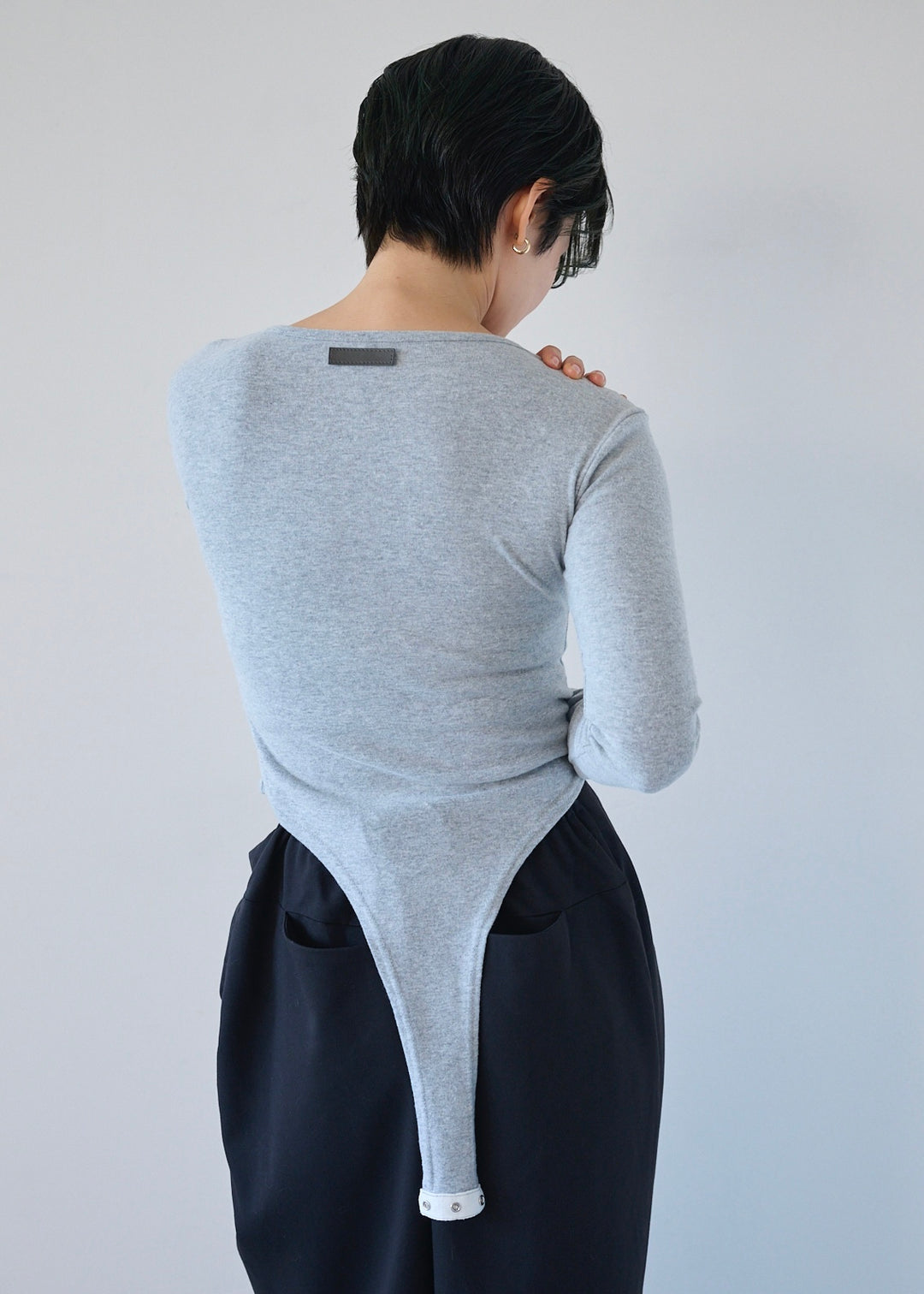 スクエアネックボディースーツ