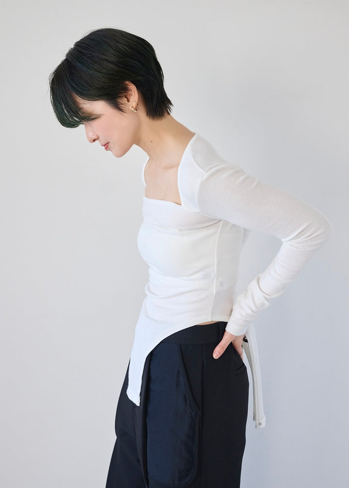 スクエアネックボディースーツ