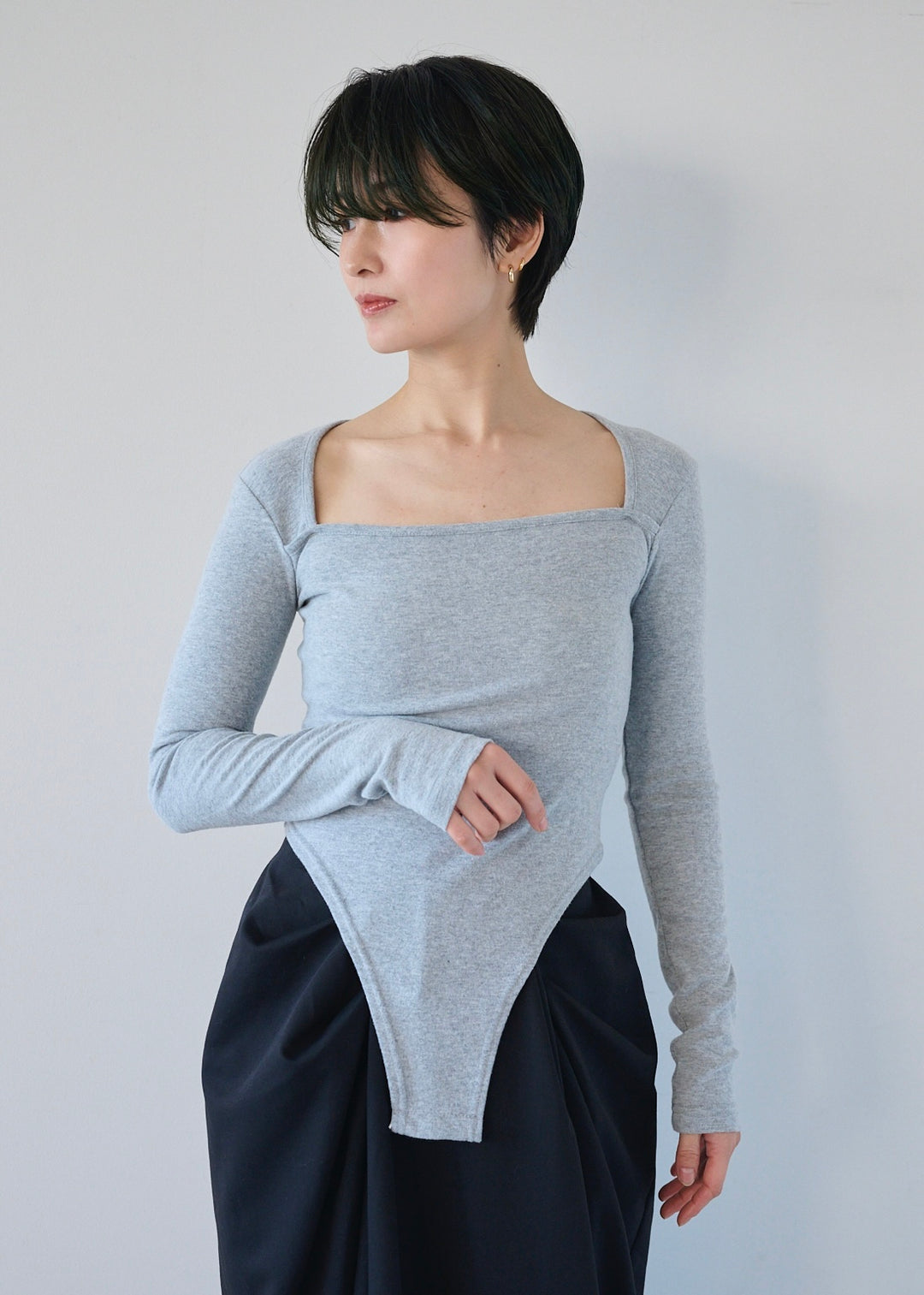 スクエアネックボディースーツ