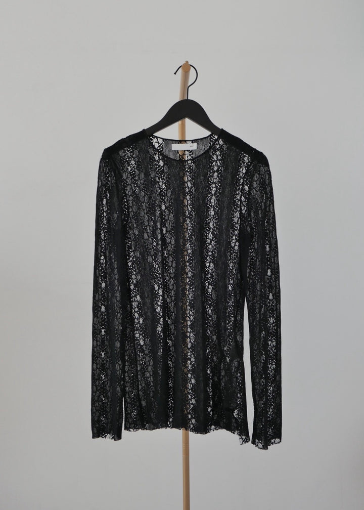 サイドスリットレーストップス