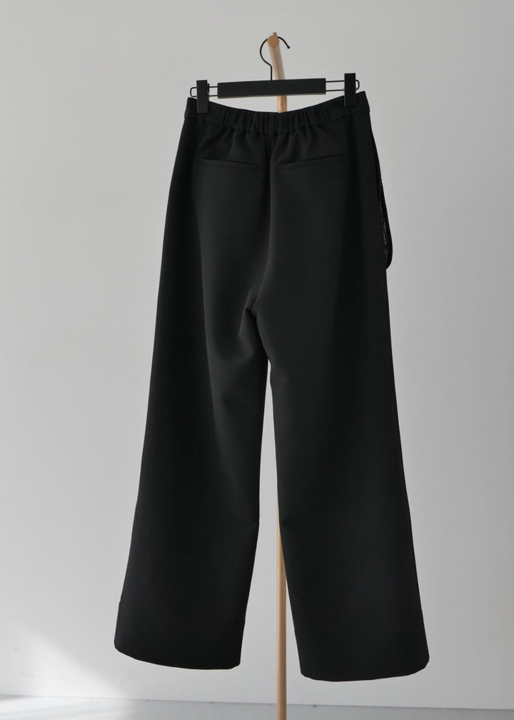 シアーコンビスリットパンツ_BLACK