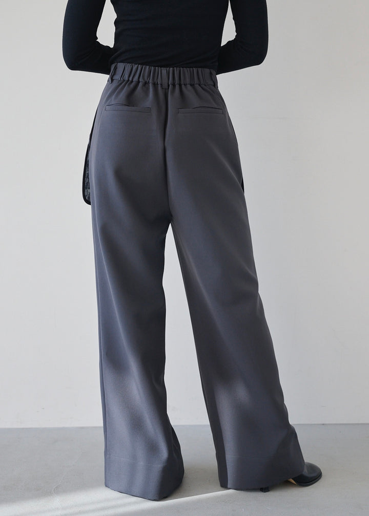 シアーコンビスリットパンツ_GREY