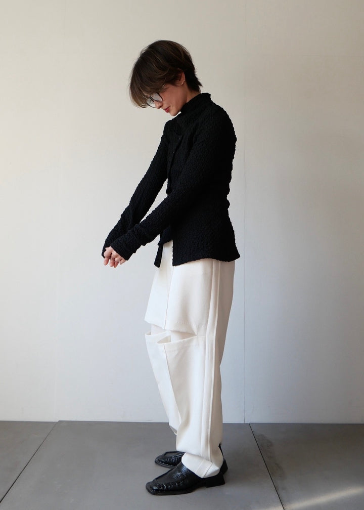 カットアウト2WAYパンツ_WHITE