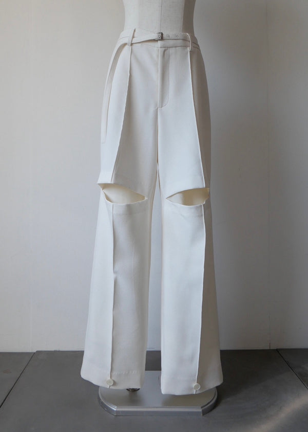 カットアウト2WAYパンツ_WHITE