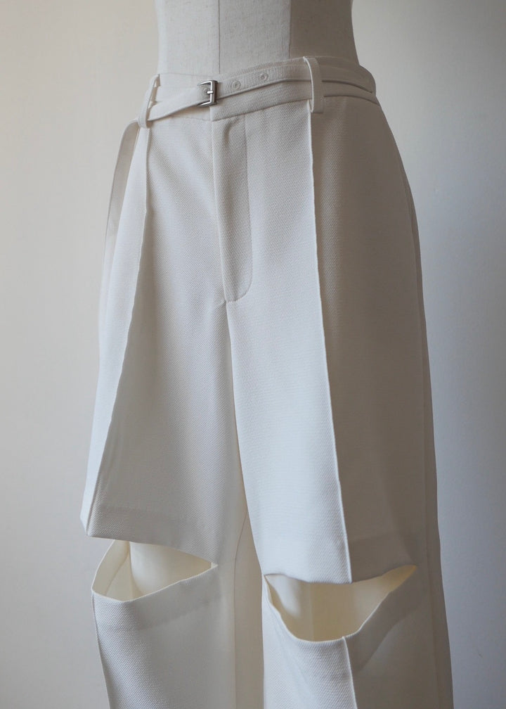 カットアウト2WAYパンツ_WHITE