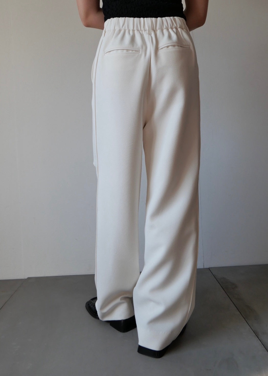 カットアウト2WAYパンツ_WHITE