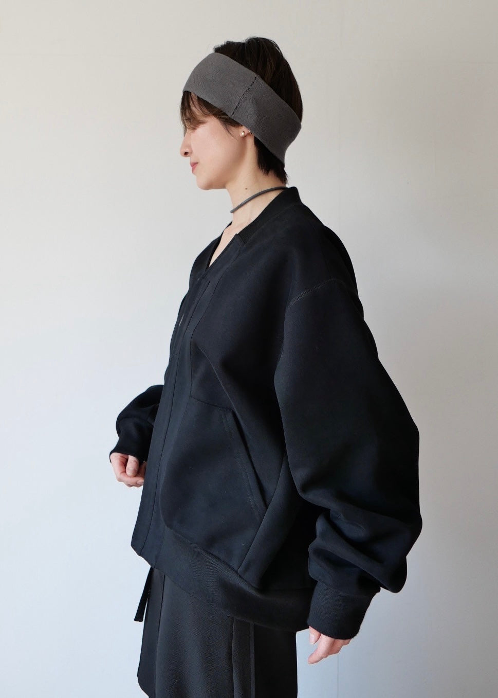 ドッキングボックスブルゾン_BLACK