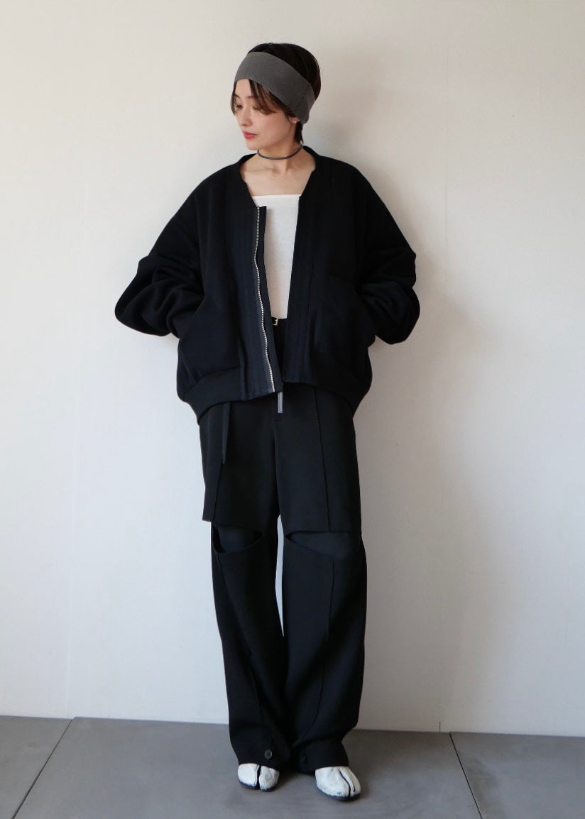 ドッキングボックスブルゾン_BLACK