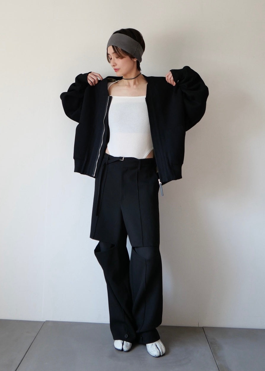 ドッキングボックスブルゾン_BLACK