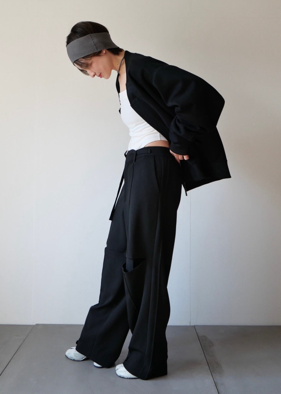 ドッキングボックスブルゾン_BLACK