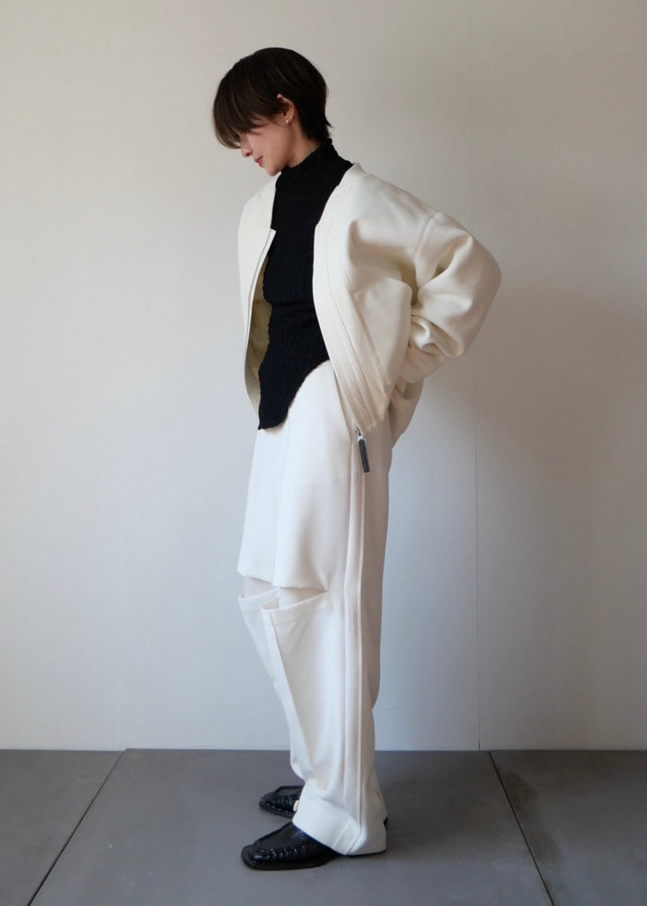 ドッキングボックスブルゾン_WHITE