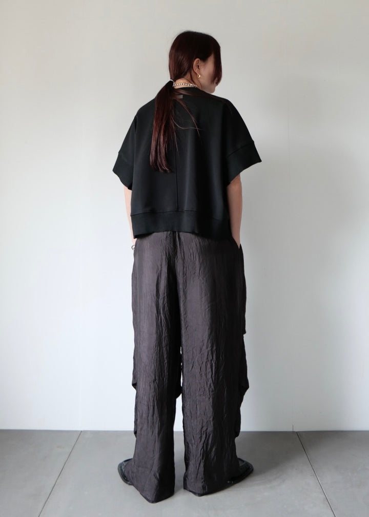 ショートスウェットトップス