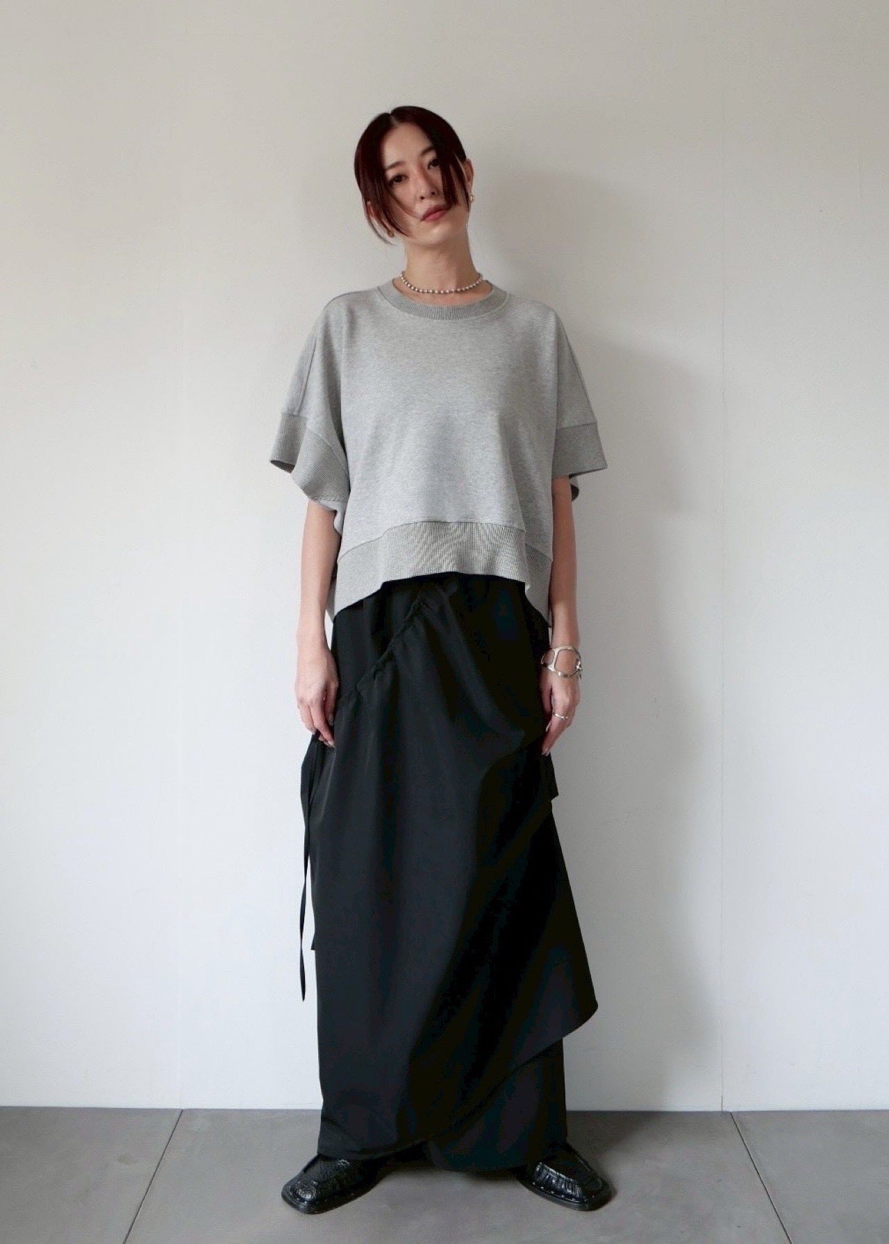 ドレープアシンメトリースカート – SH_KI
