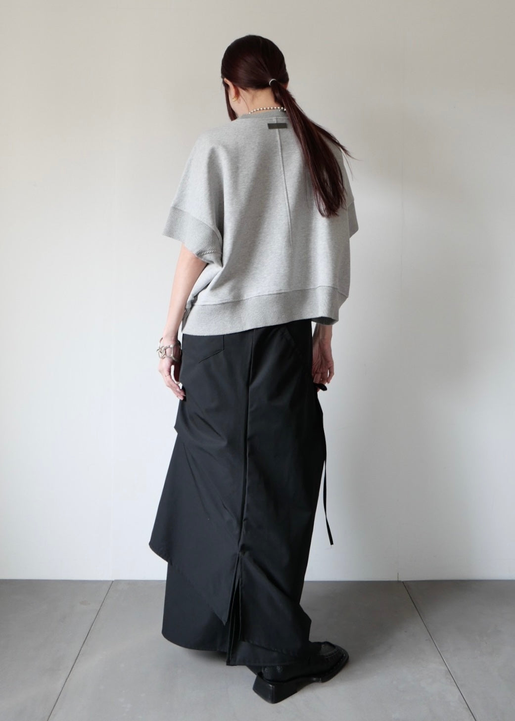 ドレープアシンメトリースカート