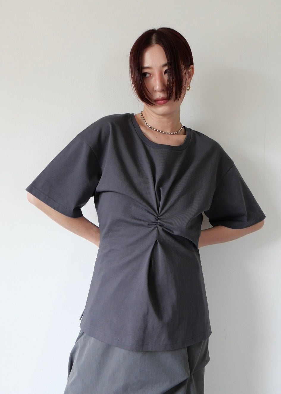 ウエストタックTシャツ